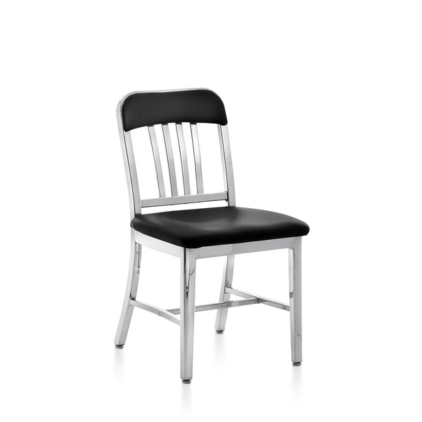 Emeco 1022 Navy Classic Semi-upholstered Chair