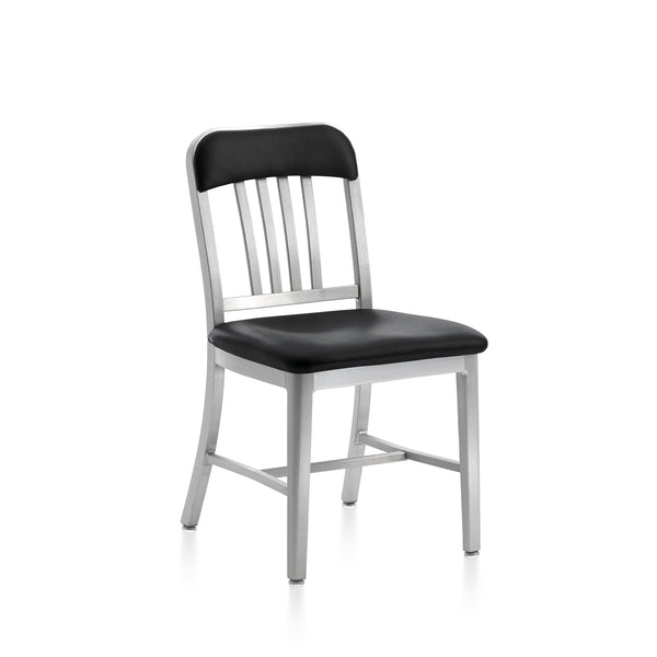 emeco 1022 Navy Classic Semi-upholstered Chair