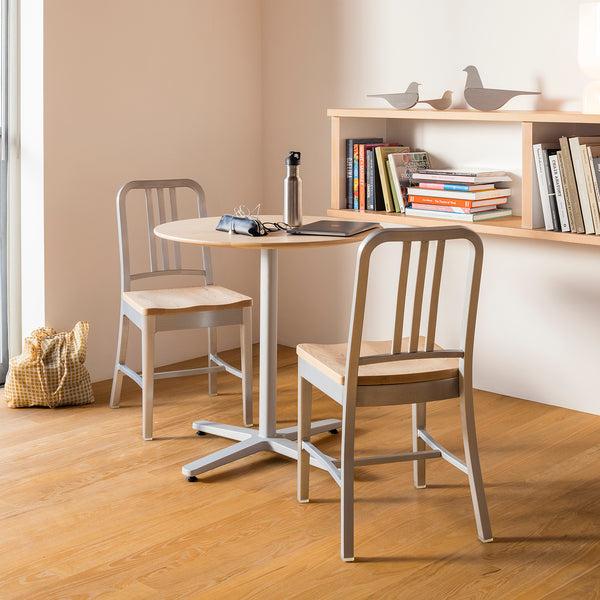 Emeco 1104 Navy Stool With Arms