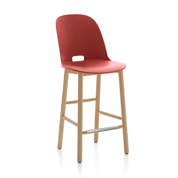 emeco Alfi® stool high back by Jasper Morrison