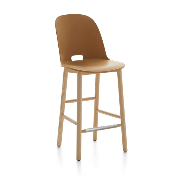 emeco Alfi® stool high back by Jasper Morrison