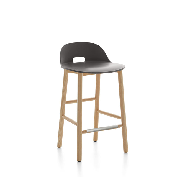 emeco Alfi® stool low back by Jasper Morrison