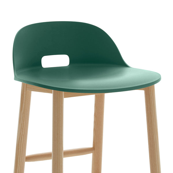 Emeco Alfi® Stool Low Back By Jasper Morrison