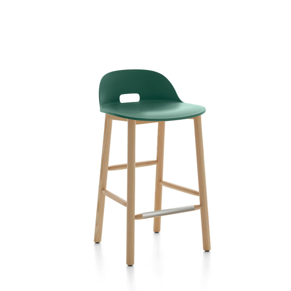 emeco Alfi® stool low back by Jasper Morrison
