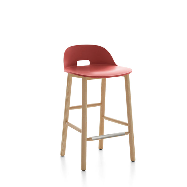 emeco Alfi® stool low back by Jasper Morrison