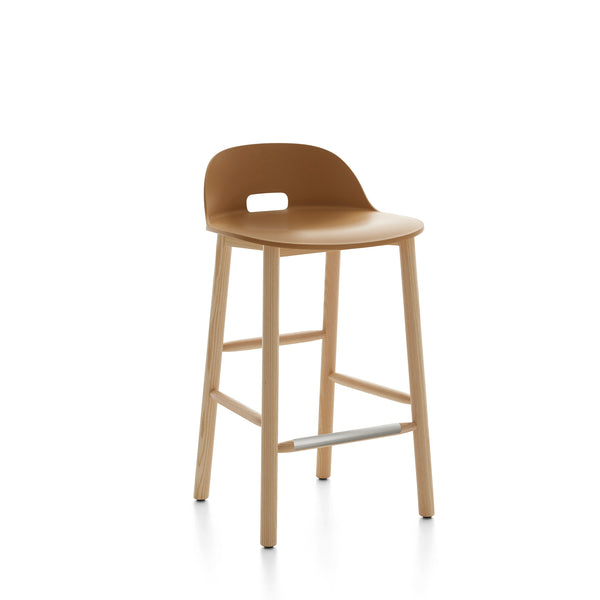emeco Alfi® stool low back by Jasper Morrison