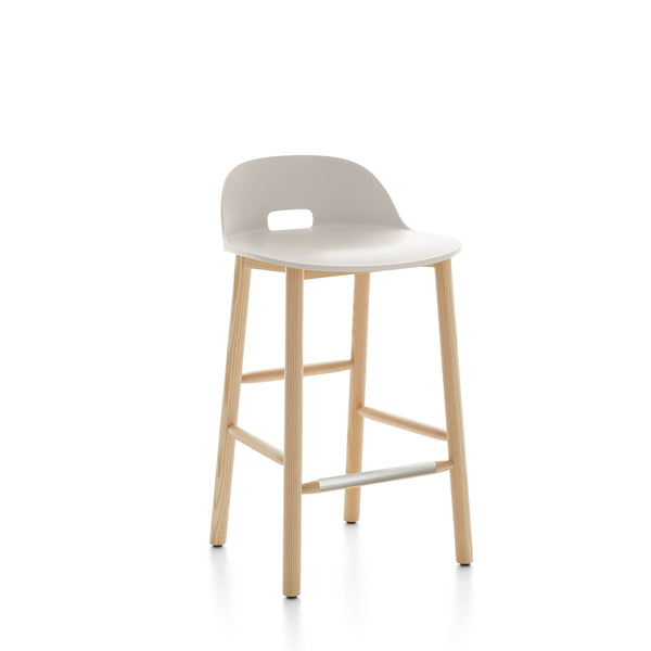emeco Alfi® stool low back by Jasper Morrison