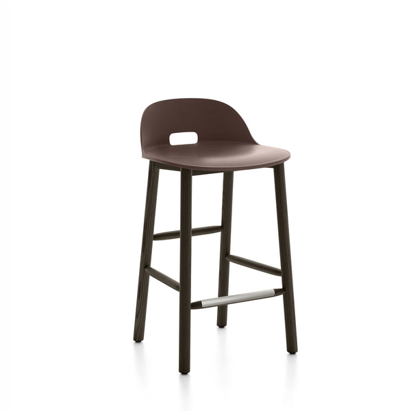 emeco Alfi® stool low back by Jasper Morrison