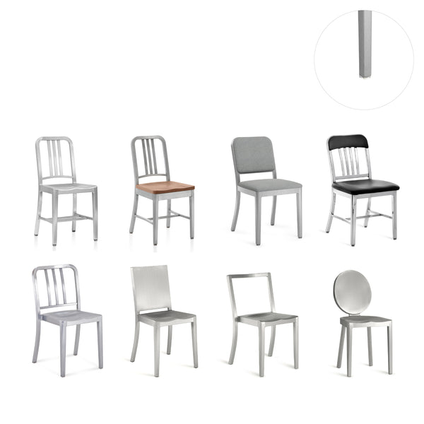 Emeco Glides For Navy Family (set Of 4)