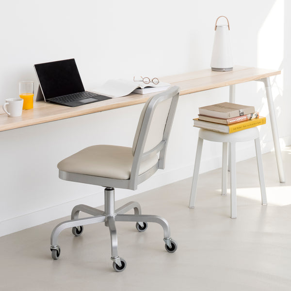 Emeco Navy Officer Swivel Chair By Jasper Morrison