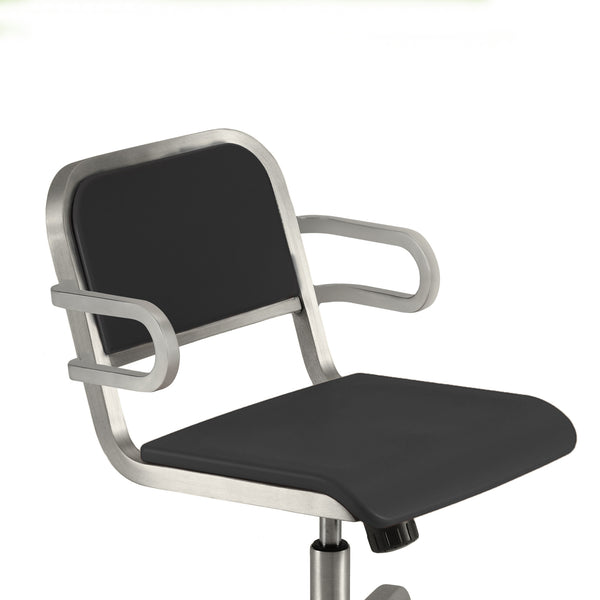 Emeco Nine-0 Swivel Armchair By Ettore Sottsass