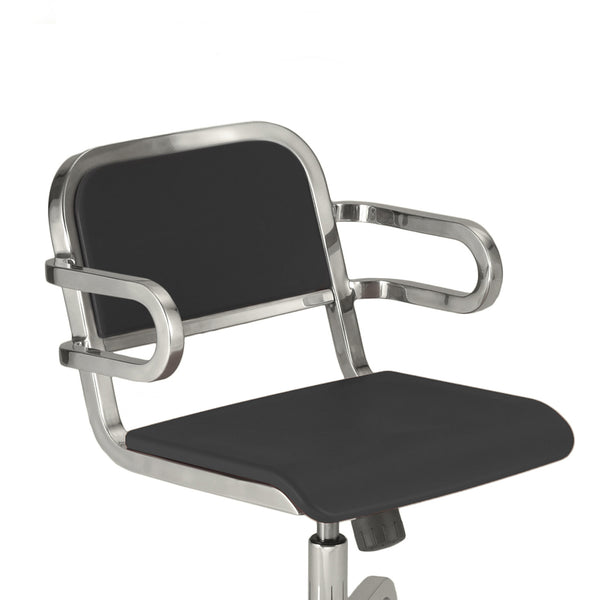 Emeco Nine-0 Swivel Armchair By Ettore Sottsass