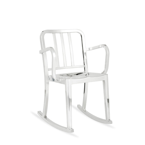 emeco Heritage rocking chair with arms by Philippe Starck