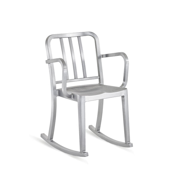 emeco Heritage rocking chair with arms by Philippe Starck