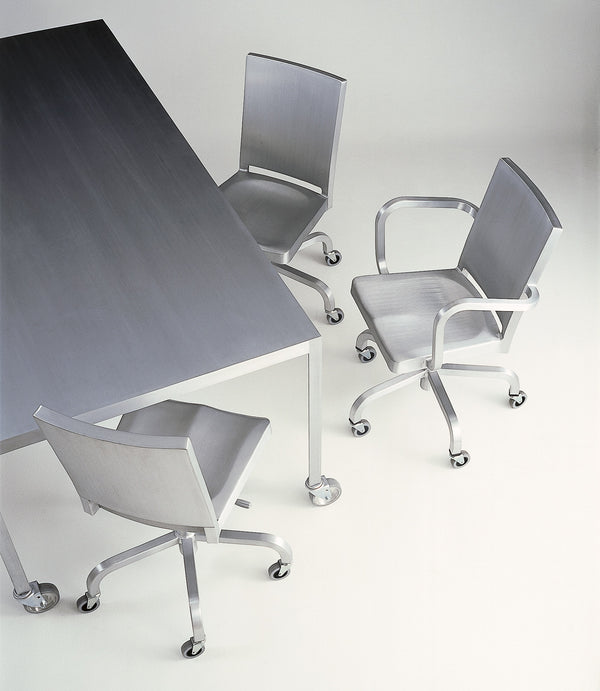 Emeco Hudson Swivel Chair With Arms By Philippe Starck