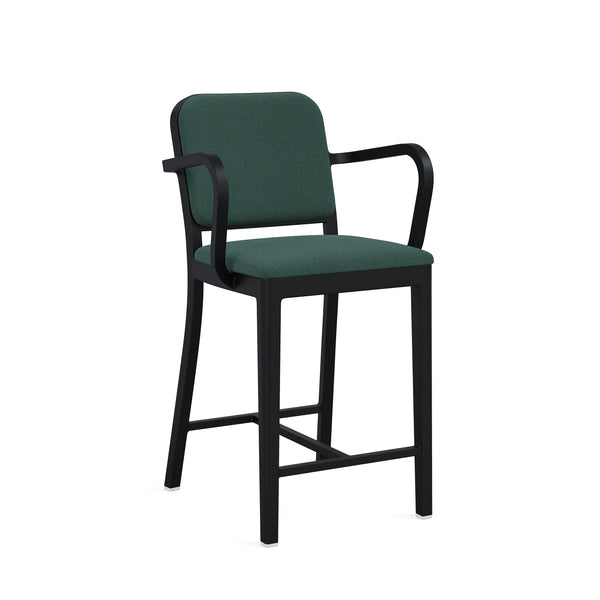 emeco Navy Officer stool with arms by Jasper Morrison