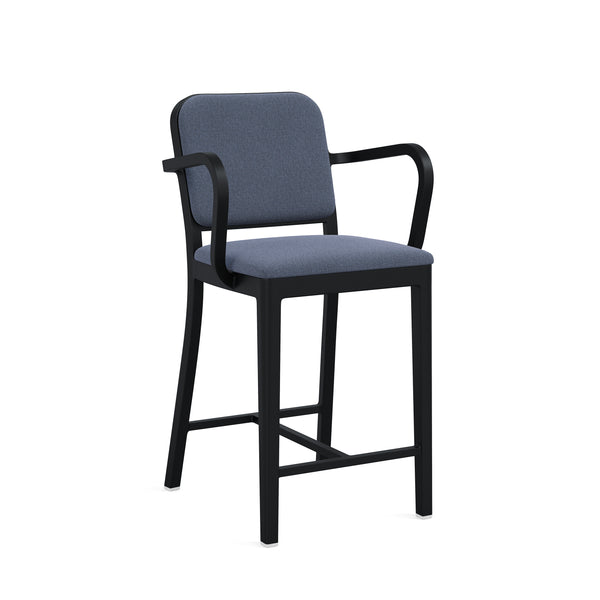 emeco Navy Officer stool with arms by Jasper Morrison