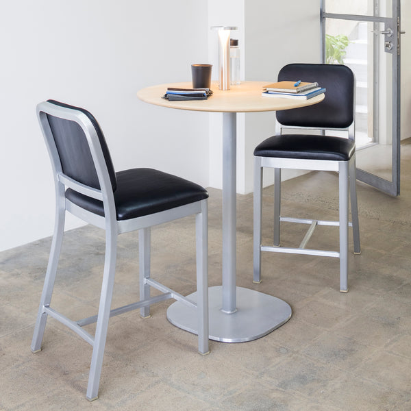 Emeco Navy Officer Stool With Arms By Jasper Morrison