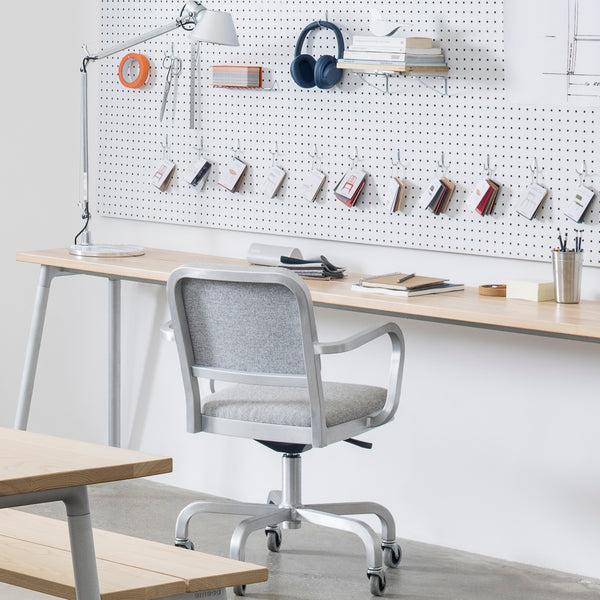 Emeco Navy Officer Swivel Armchair By Jasper Morrison