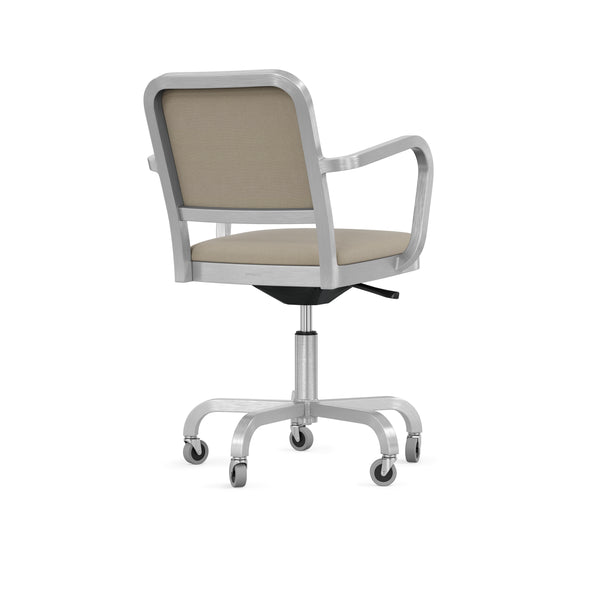 Emeco Navy Officer Swivel Armchair By Jasper Morrison