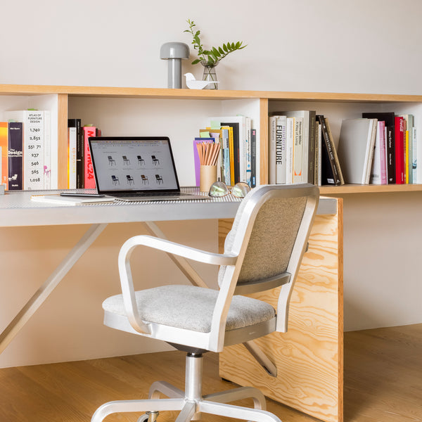 Emeco Navy Officer Swivel Armchair By Jasper Morrison