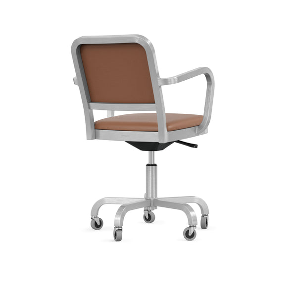 Emeco Navy Officer Swivel Armchair By Jasper Morrison