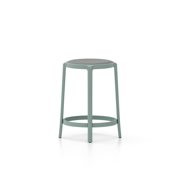 emeco On & On stool upholstered by Edward Barber and Jay Osgerby