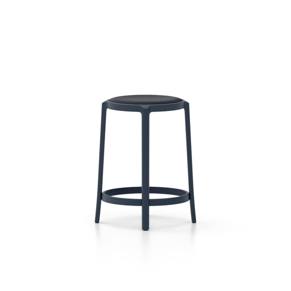 emeco On & On stool upholstered by Edward Barber and Jay Osgerby