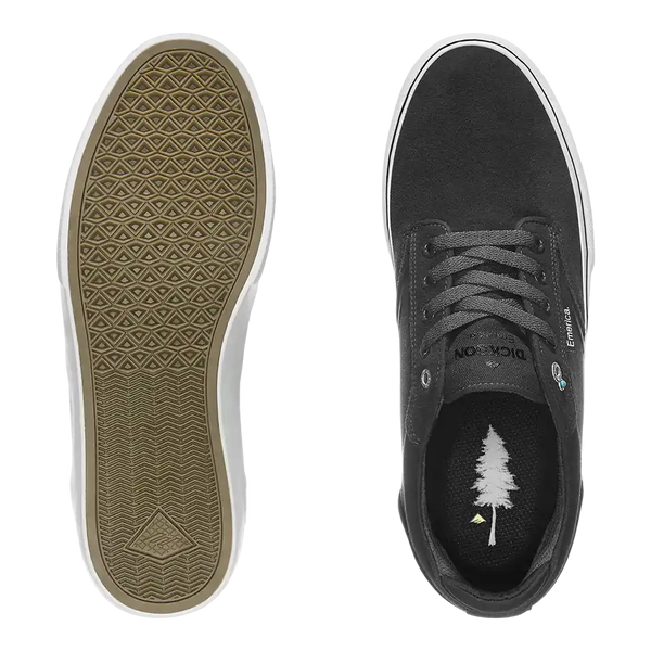 Emerica Dickson Low-Top Vulcanized BLACK/WHITE/GOLD