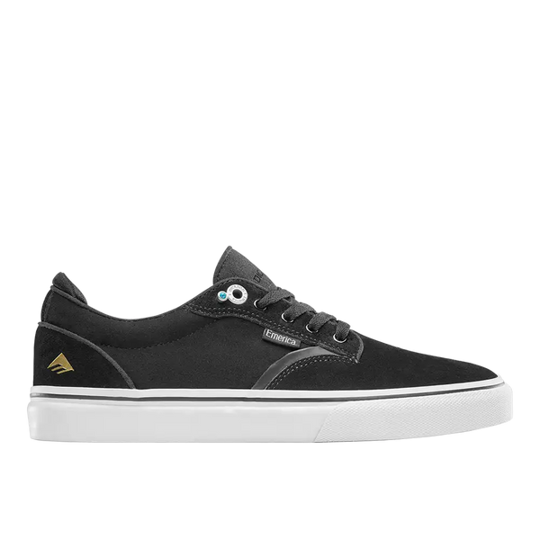emerica Dickson Low-Top Vulcanized BLACK/WHITE/GOLD