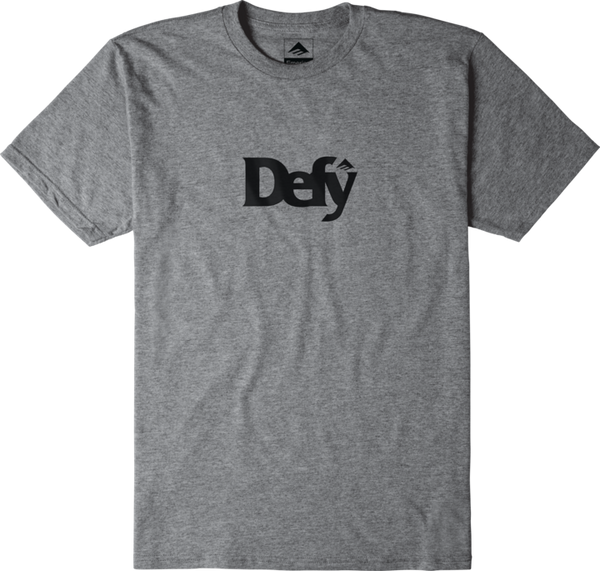 emerica DEFY TEE S/S Basic T-Shirt GREY/HEATHER