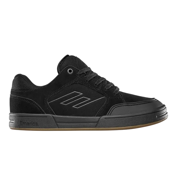 emerica Heritic Low-Top Shoe BLACK/BLACK/GUM