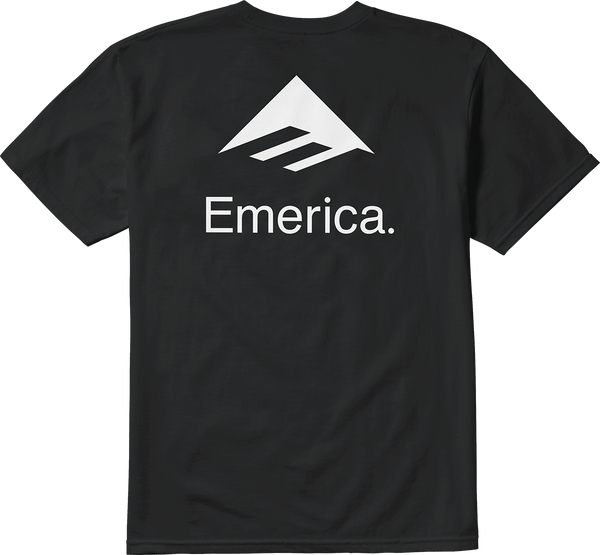 emerica LOCKUP TEE S/S Basic T-Shirt BLACK