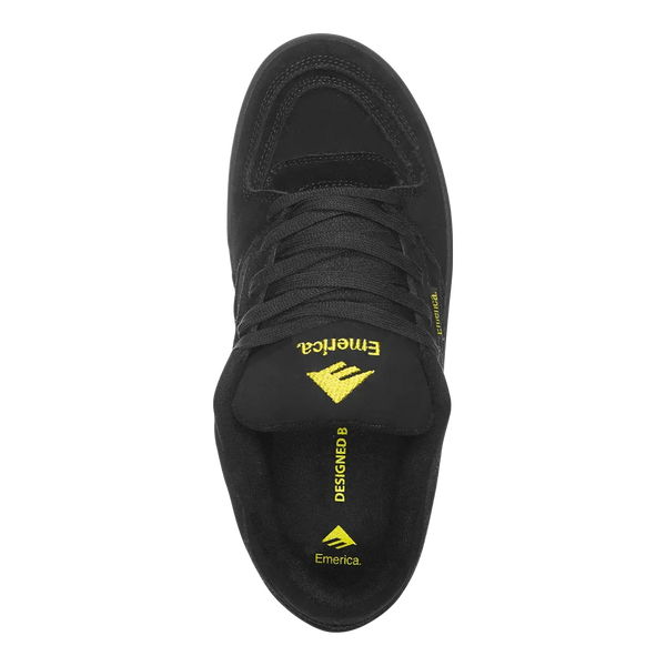 Emerica Mute Low-Top Vulcanized BLACK/YELLOW/BLACK