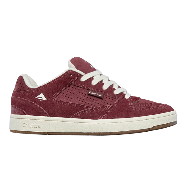 emerica Mute Low-Top Vulcanized BURGUNDY