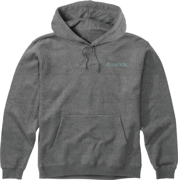 Emerica LOCKUP PULLOVER Screen PULLOVERed Fleece CHARCOAL/HEATHER