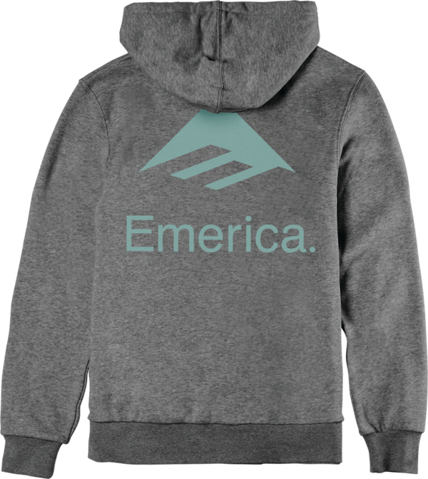 emerica LOCKUP PULLOVER Screen PULLOVERed Fleece CHARCOAL/HEATHER