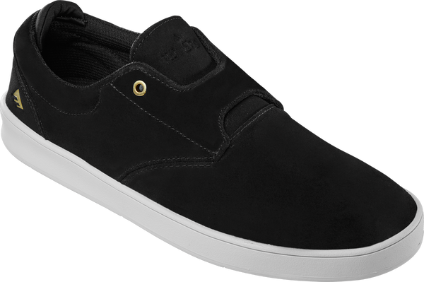 Emerica Romero Skater Low-Top Shoe BLACK/WHITE/GOLD