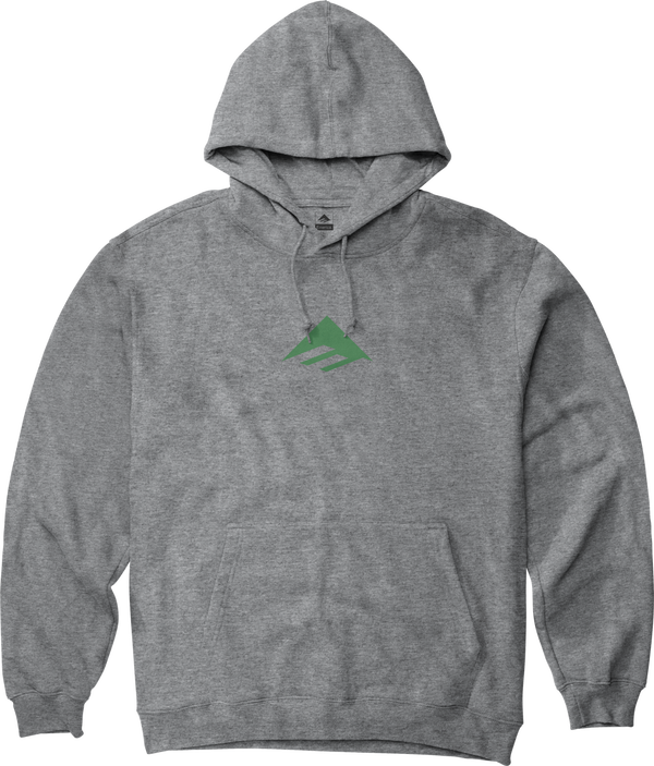 emerica TRIANGLE PULLOVER Screen Hooded Fleece GREY/HEATHER