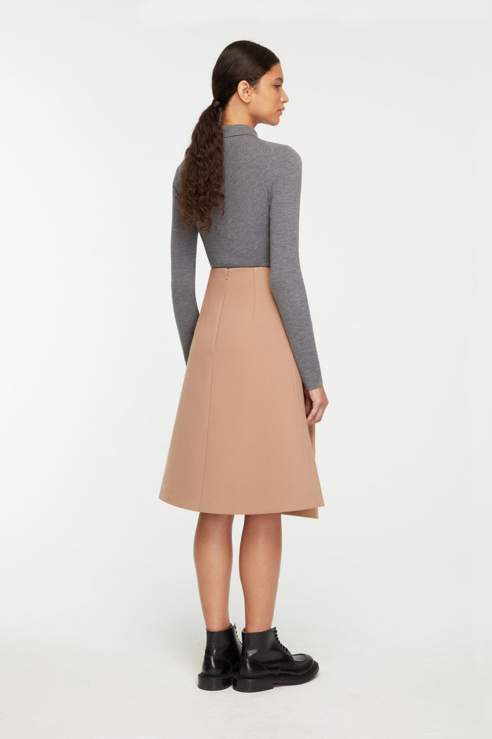 Emilia Wickstead Ambrose Knit In Grey Melange Cashfeel