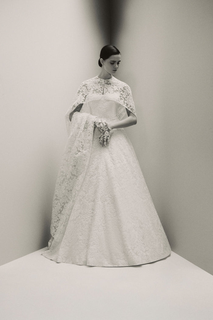 Emilia Wickstead Consuela Bridal Dress With Lucrezia Cape