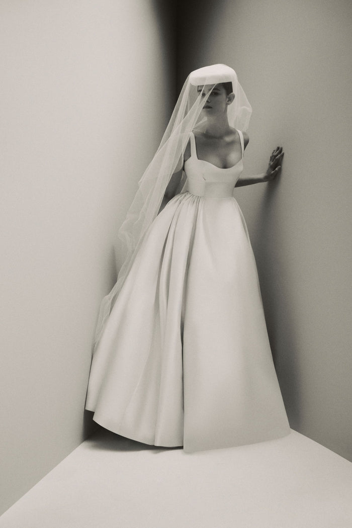 emilia wickstead Elenora Bridal Dress in Ivory Silk Mikado