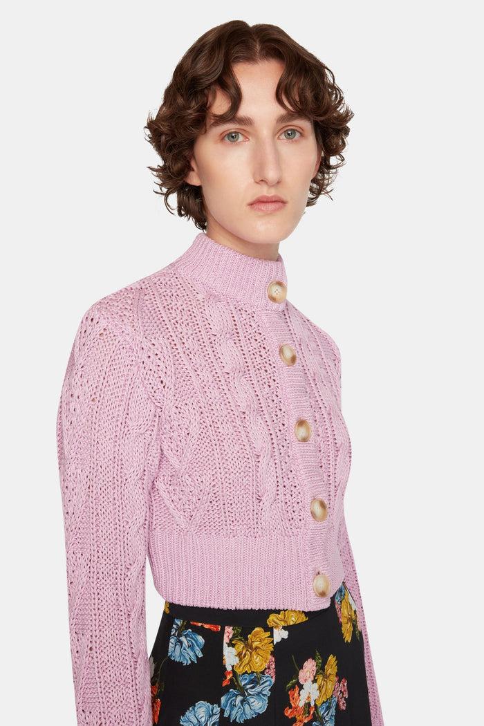 Emilia Wickstead Aleph Knit In Orchid Pima Cotton