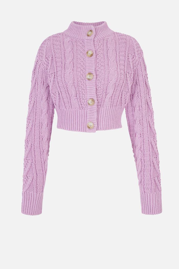emilia wickstead Aleph Knit In Orchid Pima Cotton emilia wickstead Aleph Knit In Orchid Pima Cotton
