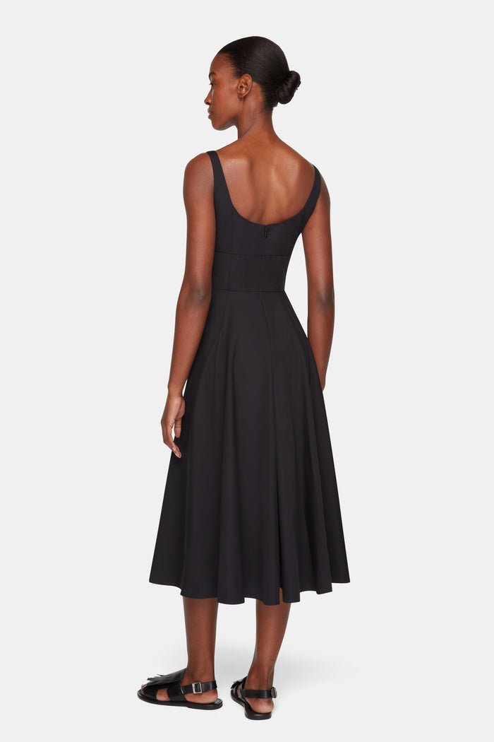 Emilia Wickstead Nikush Dress In Black Cotton