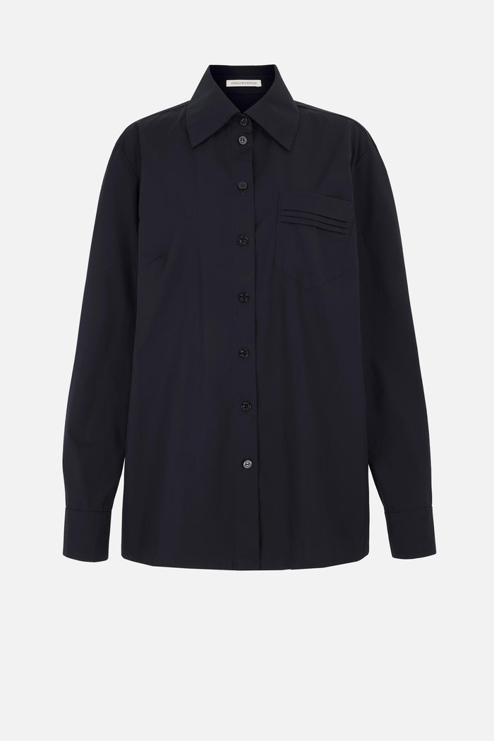emilia wickstead Philomene Shirt In Black Cotton