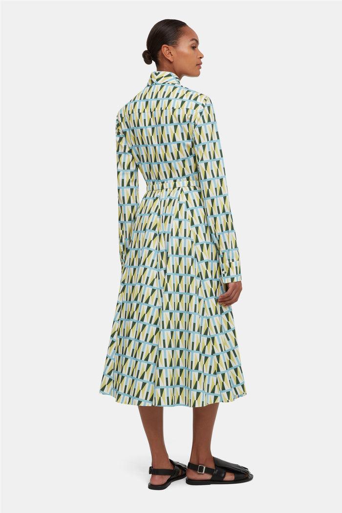 Emilia Wickstead Emmalyna Dress In Geometric Cotton Dresses