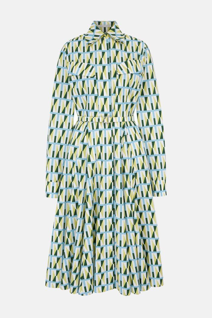 emilia wickstead Emmalyna Dress in Geometric Cotton Dresses emilia wickstead Emmalyna Dress in Geometric Cotton Dresses
