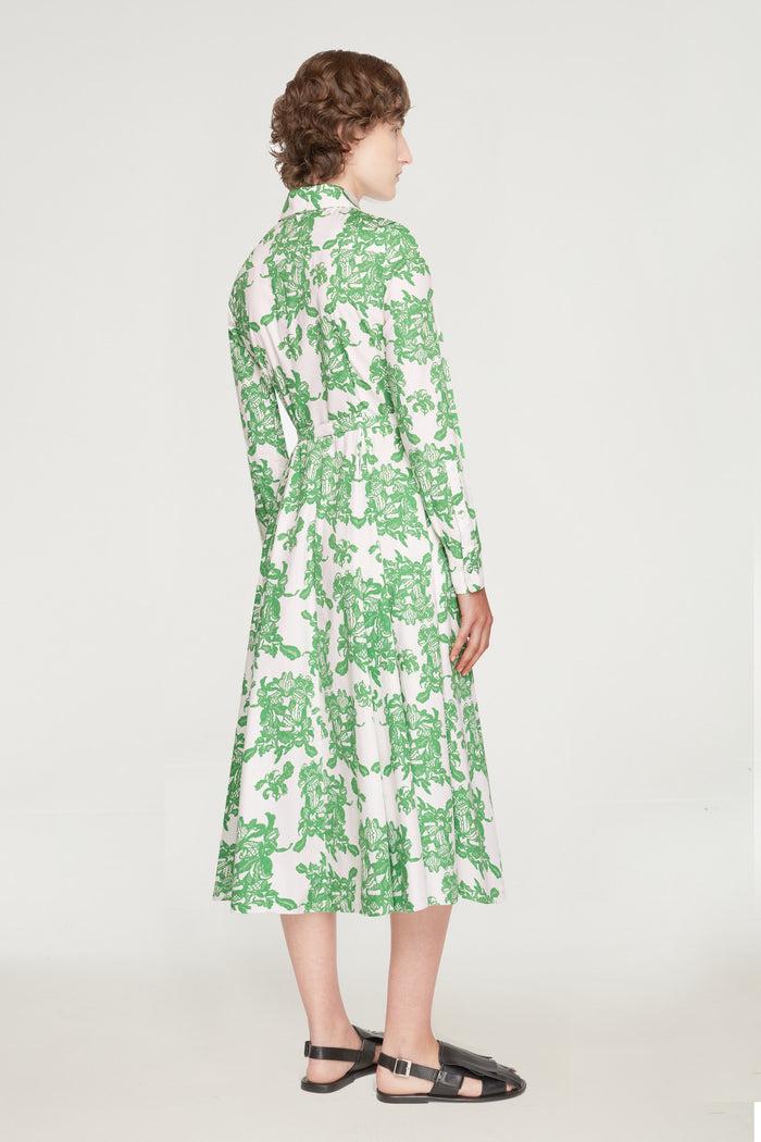 Emilia Wickstead Emmalyna Dress In Guipure Floral Cotton Poplin