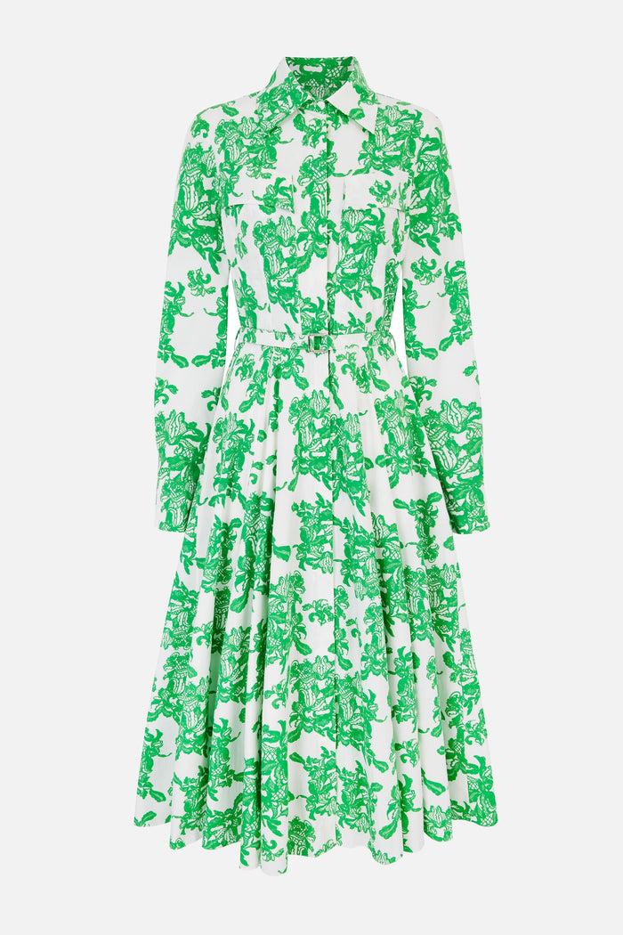 emilia wickstead Emmalyna Dress In Guipure Floral Cotton Poplin emilia wickstead Emmalyna Dress In Guipure Floral Cotton Poplin